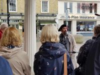 Andover Heritage Trails - the mucker told what the town centre used to be like